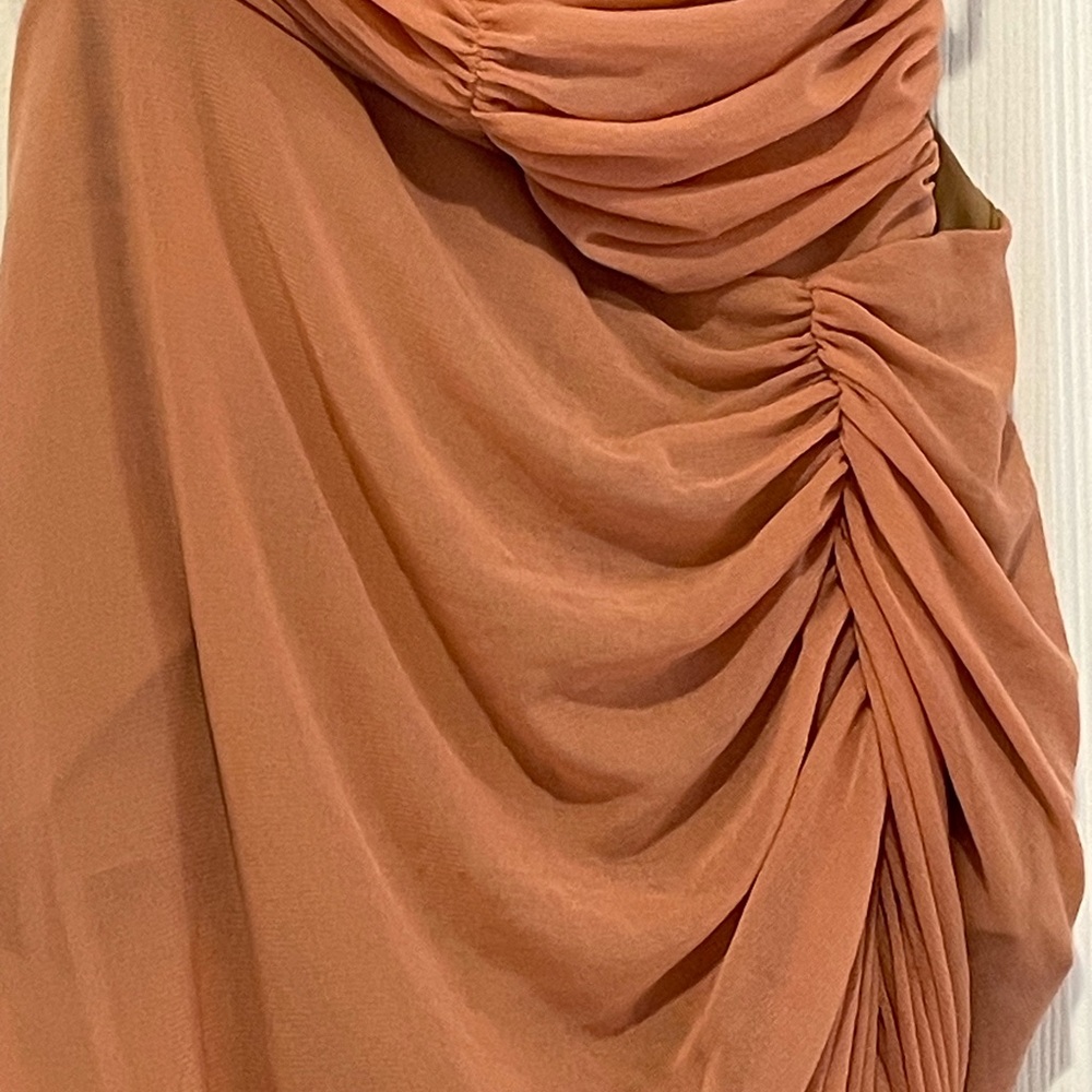 Michael Costello x Revolve Follie Maxi Dress Gown Semi Sheer Formal - Picture 4 of 6